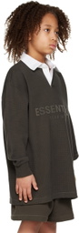 Essentials Kids Gray Button Polo