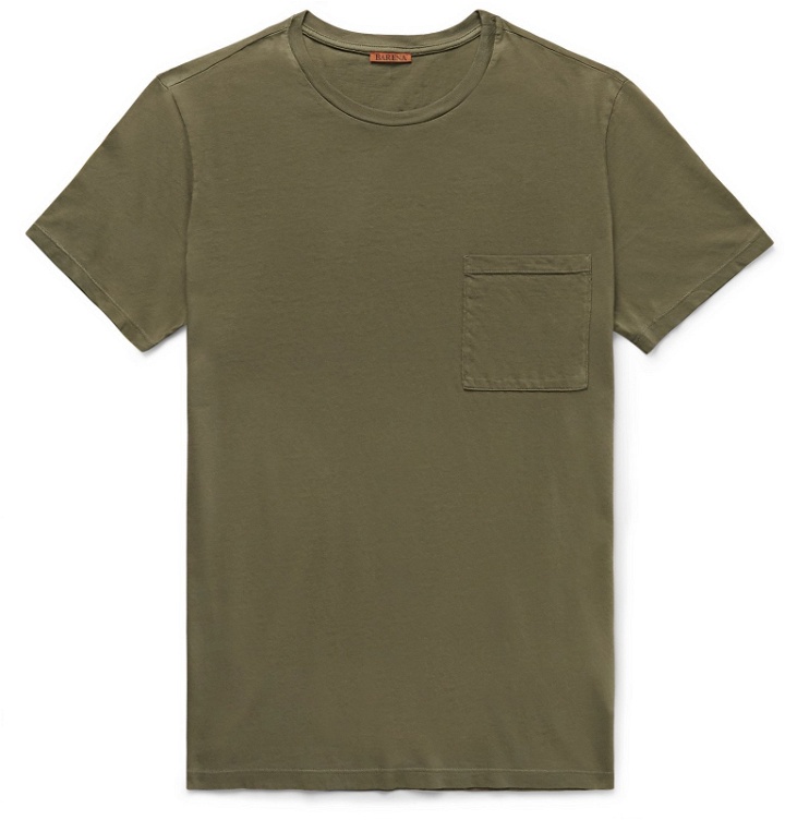 Photo: Barena - Cotton-Jersey T-Shirt - Green