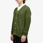 Heresy Men's Braid Cardigan in Green