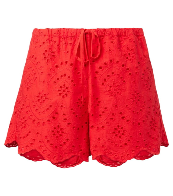 Photo: Poupette St Barth Broderie anglaise cotton shorts