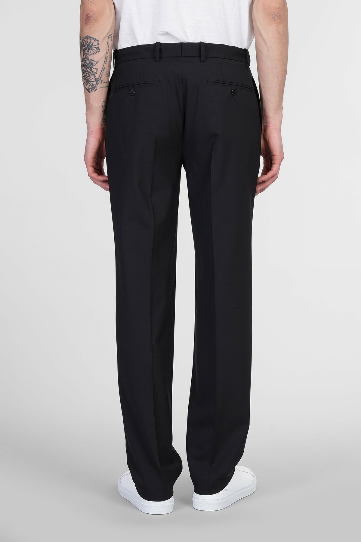 Theory Pants In Black Wool