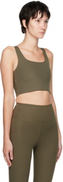 Girlfriend Collective Khaki Paloma Sport Bra