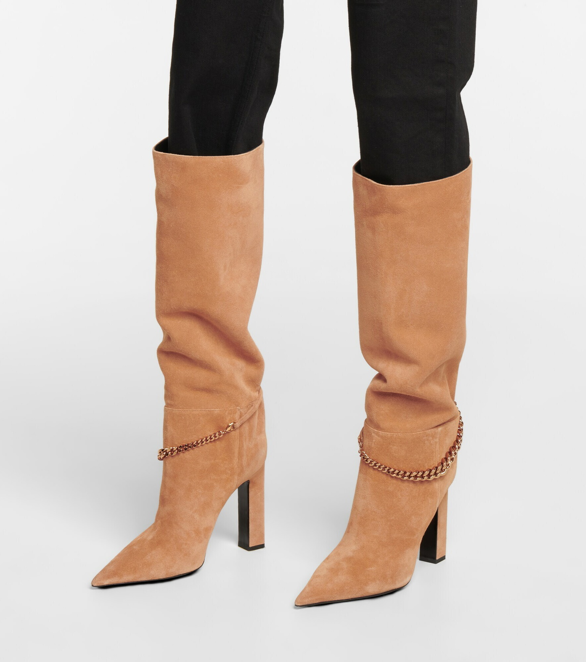 Versace - Suede knee-high boots Versace