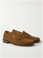 SID MASHBURN - Suede Penny Loafers - Brown