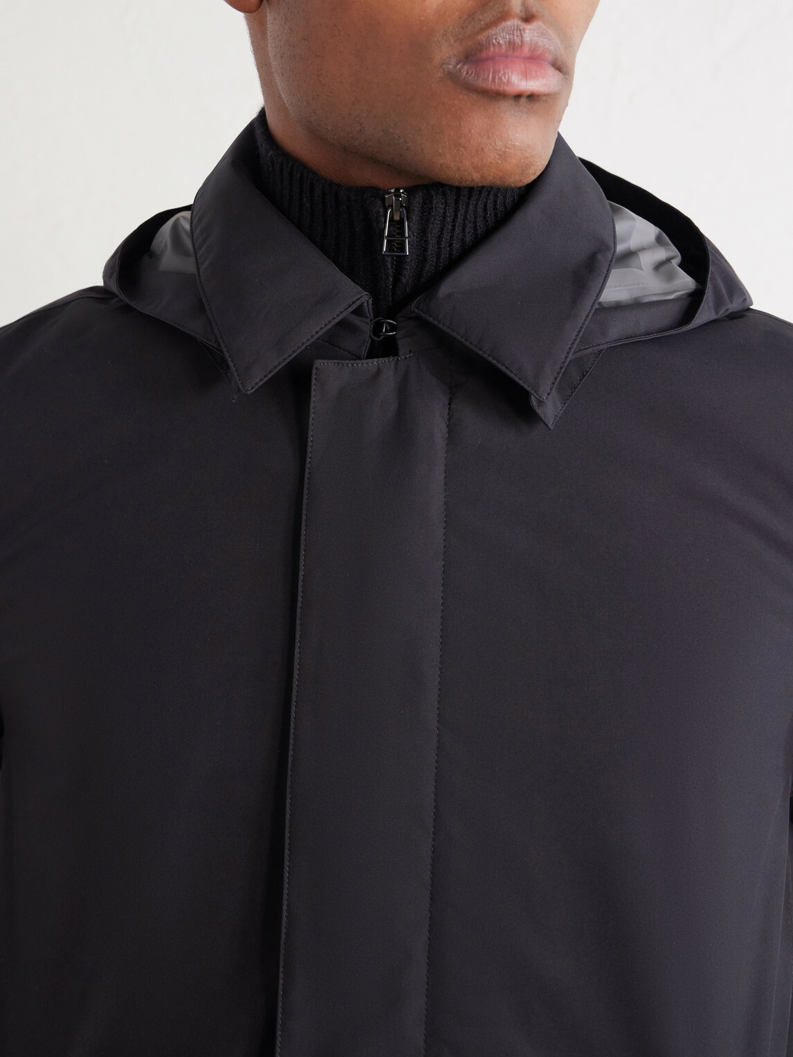 Herno - Shell Car Coat - Black