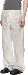 Alexander Digenova Off-White Underground Painter Trousers