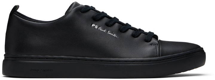 Photo: PS by Paul Smith Black Leather Lee Sneakers