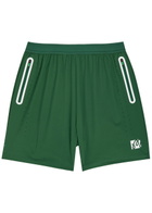 Malbon Performance 2-1 Logo Stretch-jersey Shorts Green