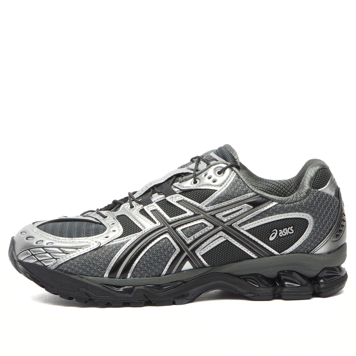 Asics x Unaffected Gel Nimbus 10.1 Sneaker in Silver/Black