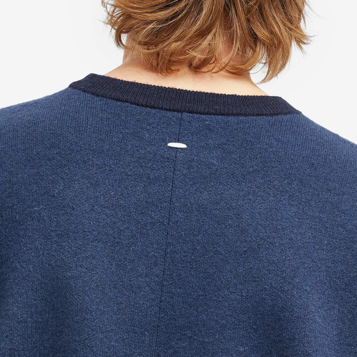 Rag & Bone Men's Downing Cashmere Blend Crew in Navymult