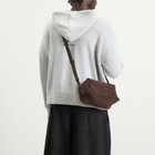 Mazi Untitled Dent Suede Cross Body Bag in Brown 