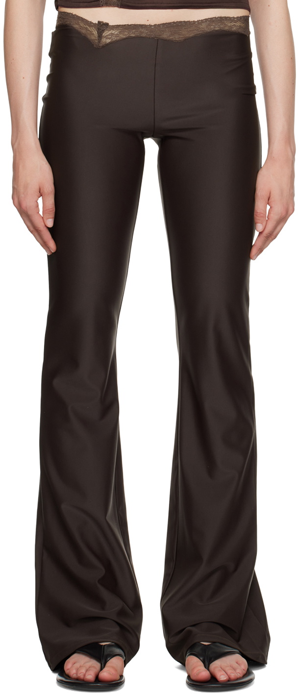 VAILLANT Brown Asymmetric Trousers