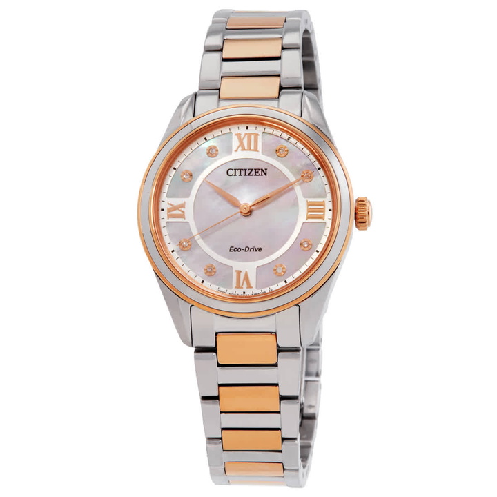 Photo: Citizen Arezzo Eco-Drive White Dial Ladies Watch EM0876-51D