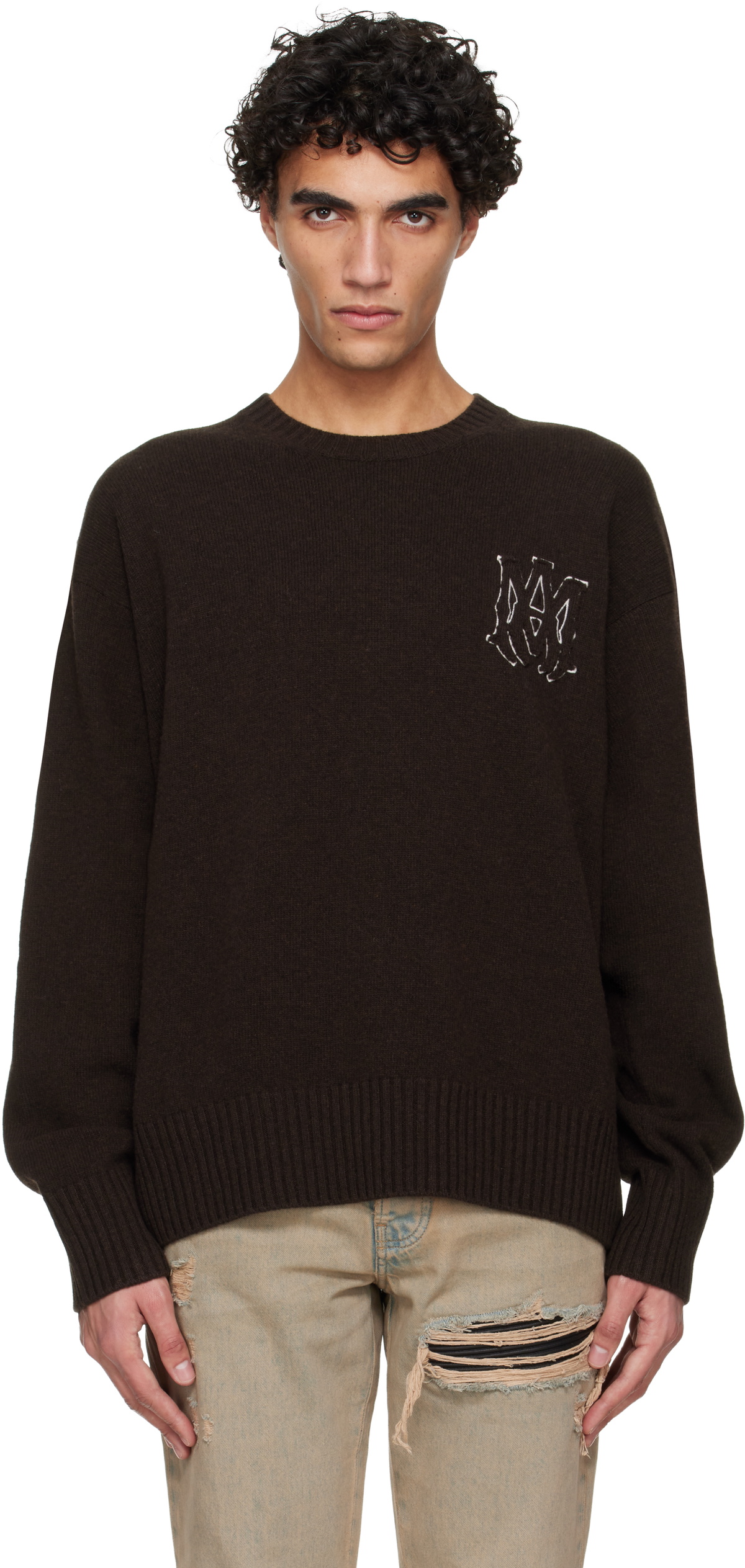 AMIRI Brown MA Sweater