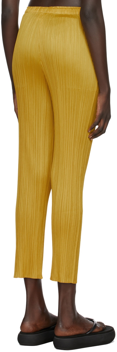 Pleats Please Issey Miyake Yellow Monthly Colors November Trousers