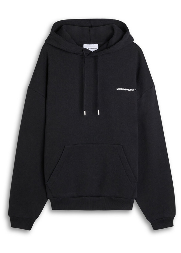 Photo: Mki Miyuki Zoku Uniform Hooded Cotton-blend Sweatshirt Black