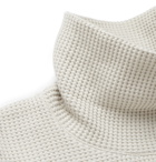 Nicholas Daley - Waffle-Knit Cotton Rollneck Sweater - Neutrals