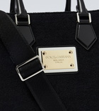 Dolce&Gabbana - Leather-trimmed canvas tote bag