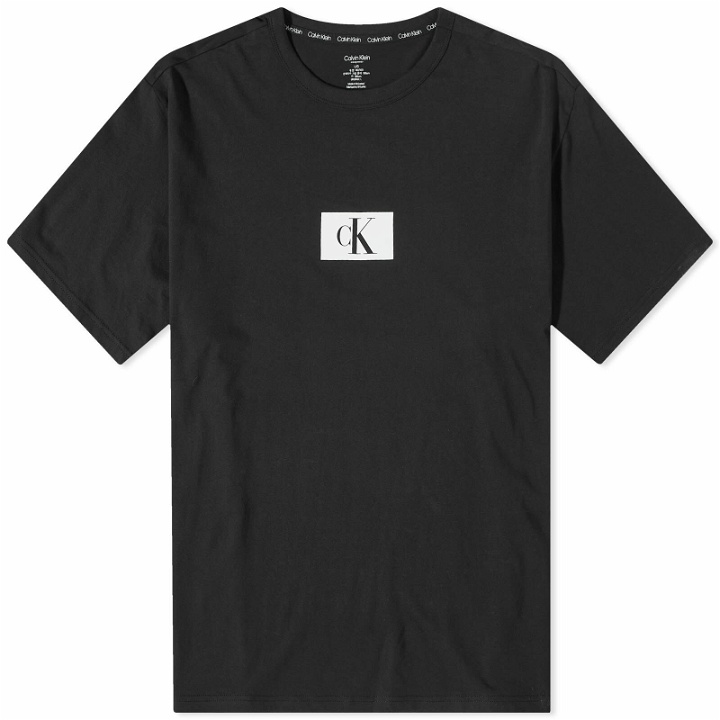 Photo: Calvin Klein Men's Box Logo T-Shirt in Black