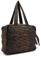Damson Madder Quilted Leopard-print Cotton Tote - One Size