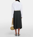 Loewe Cropped cotton poplin shirt