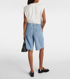 Agolde Ellis mid-rise denim Bermuda shorts