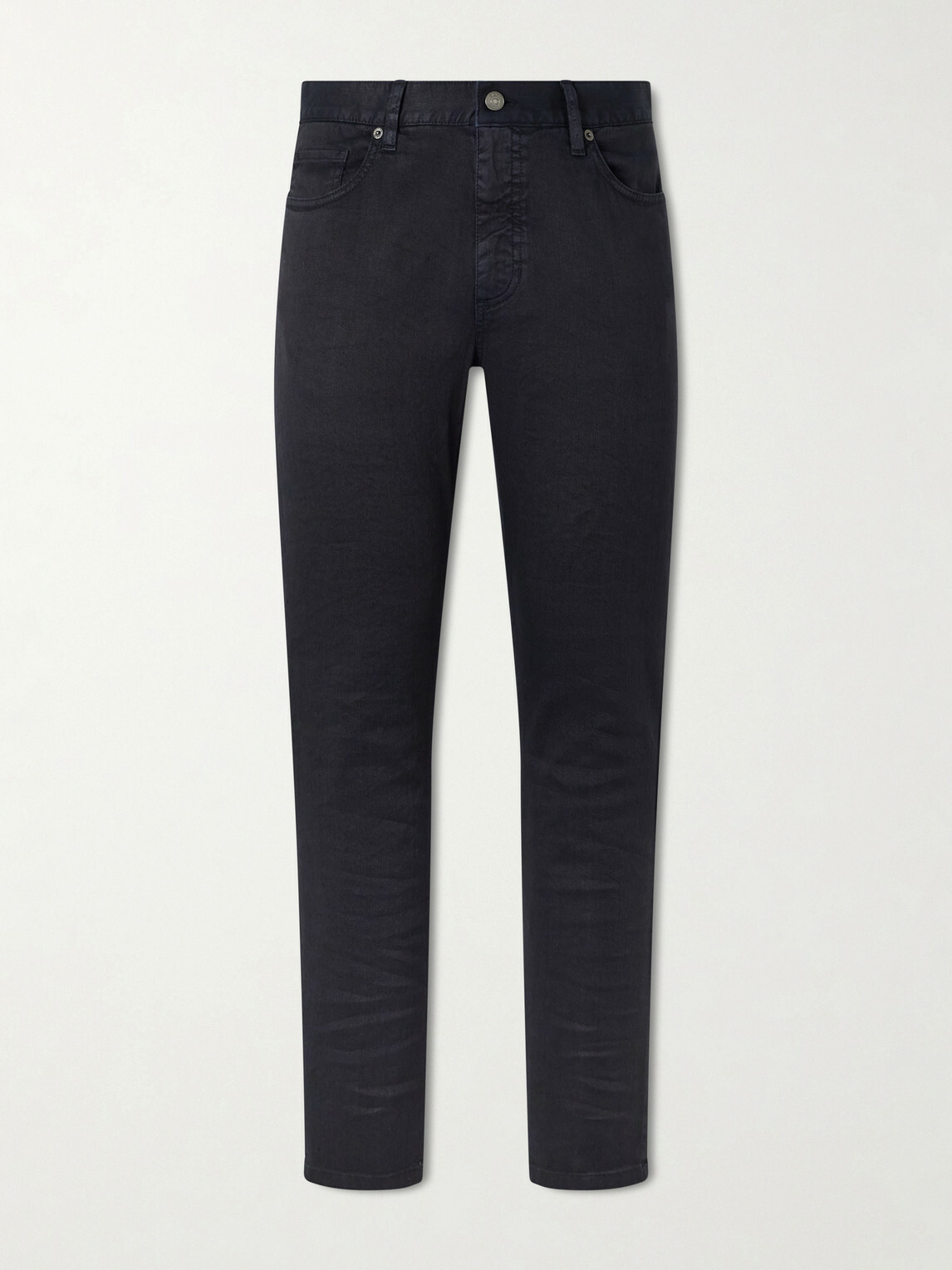 Zegna - Straight-Leg Linen and Cotton-Blend Jeans - Blue