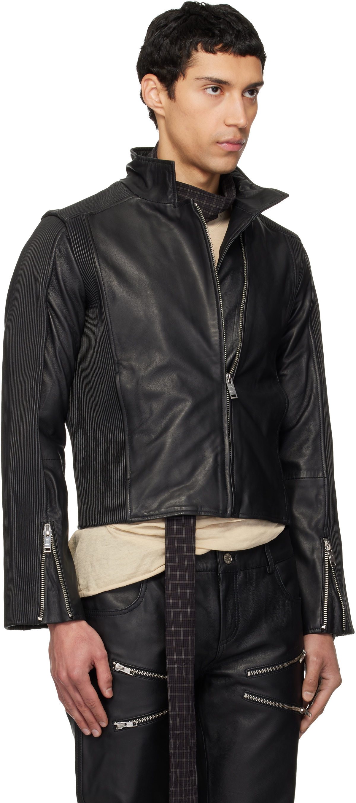 Deadwood Black Monza Leather Jacket