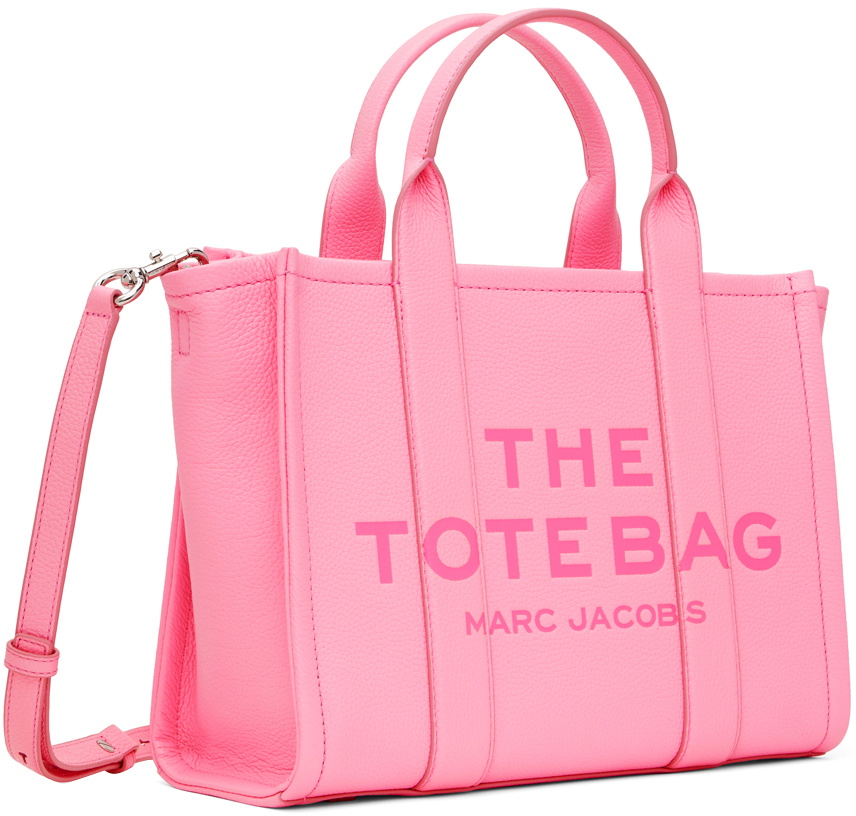 Marc Jacobs Pink 'The Leather Medium Tote Bag' Tote Marc Jacobs