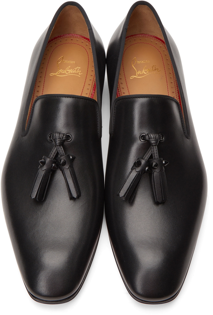 Christian Louboutin Black Dandelion Tassel Flat Loafers Christian Louboutin