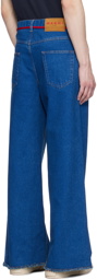 Marni Blue Drawstring Jeans