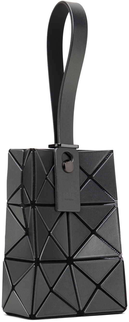 BAO BAO ISSEY MIYAKE Gunmetal Lucent Metallic Pouch