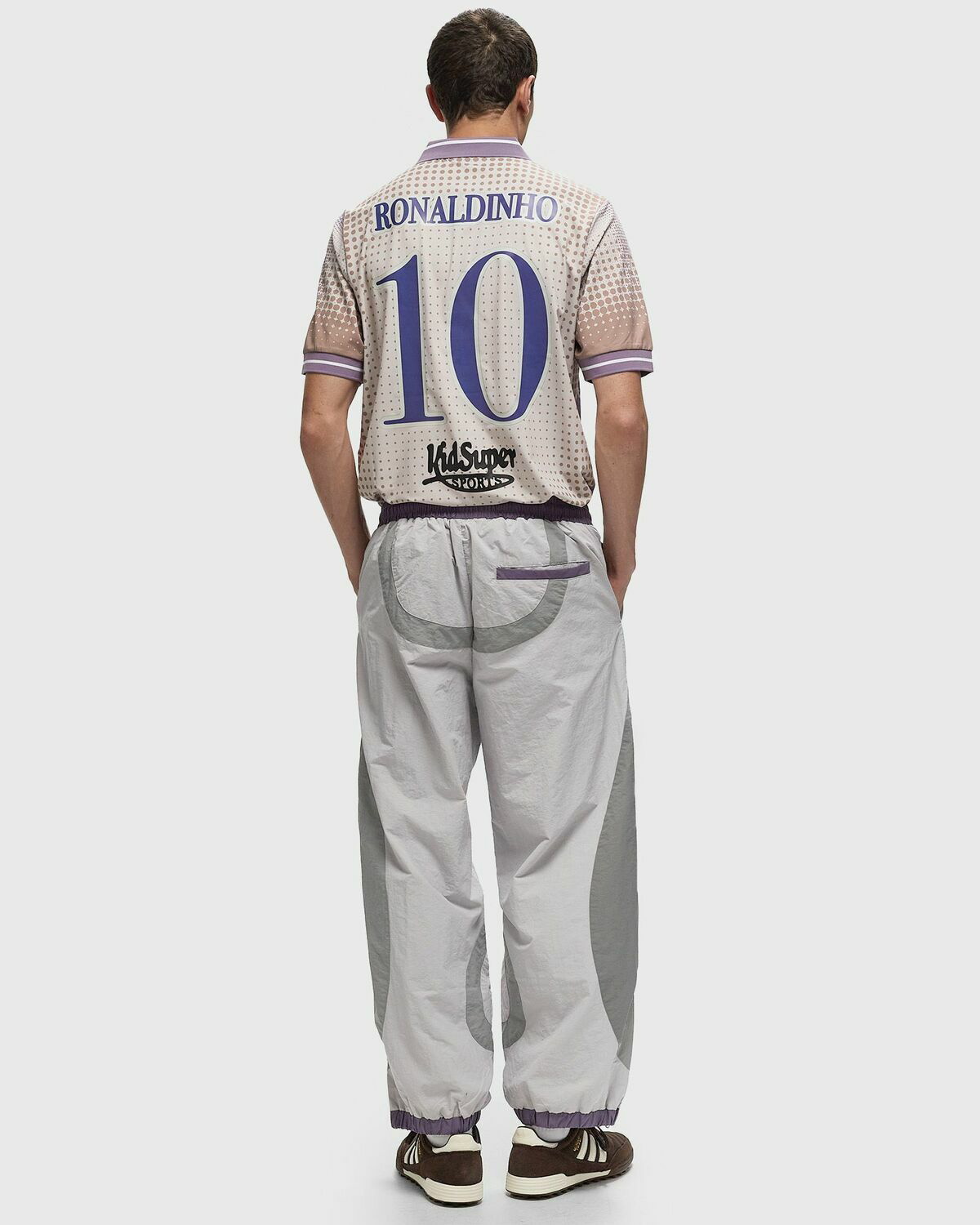 Kid Super Studios X Ronaldinho Soccer Jersey Purple/Beige Jerseys
