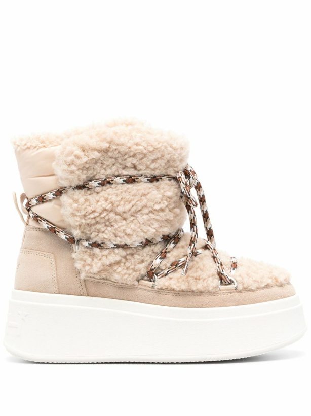 Photo: ASH - Moboo Faux-shearling Ankle Boots