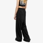 Vetements Women's Tonal Baggy Logo Jersey Sweat Pant in Black