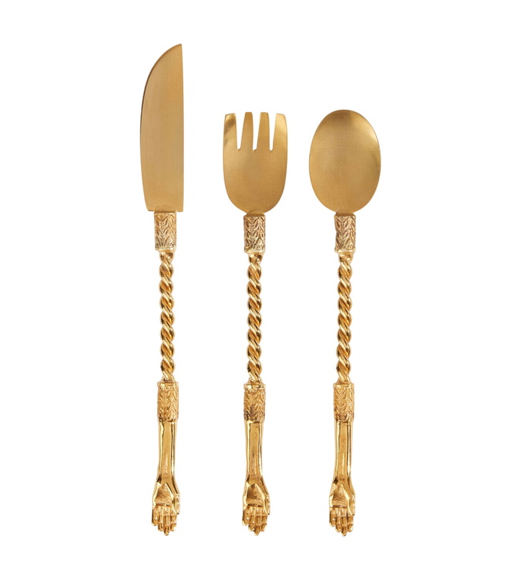 Photo: Natalia Criado Gold-plated cutlery set