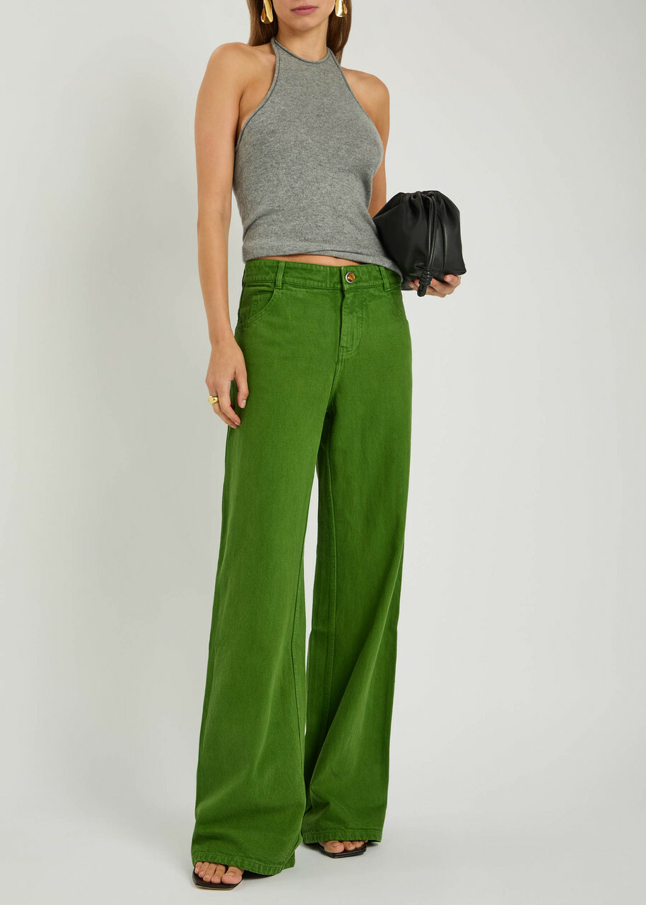 Christopher Esber Wide-leg Jeans Green