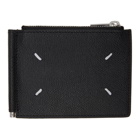 Maison Margiela Black Grained Money Clip Wallet