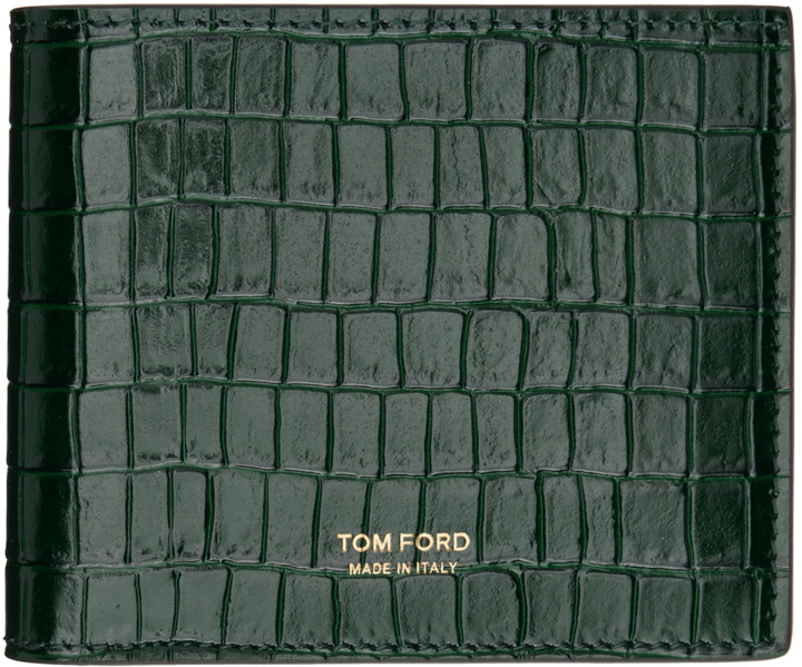 Photo: TOM FORD Green Alligator Classic Wallet