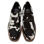 Miharayasuhiro White and Black Cow Sneaker Sole Loafers