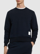 THOM BROWNE - Crewneck Cotton Sweatshirt