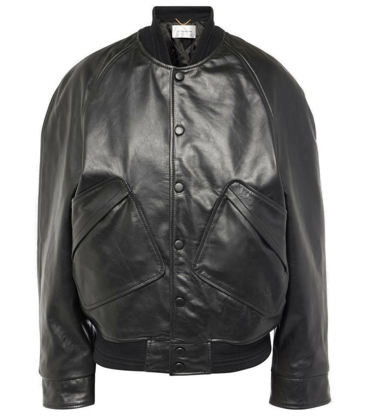 Photo: Victoria Beckham Leather varsity jacket