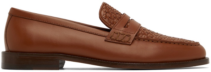 Photo: Manolo Blahnik Brown Leather Perry Loafers