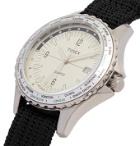 Timex - Archive Navi World Time 38mm Stainless Steel and Nylon-Webbing Watch - Black