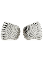 Missoma Ripple Rhodium-plated Stud Earrings - Silver - One Size