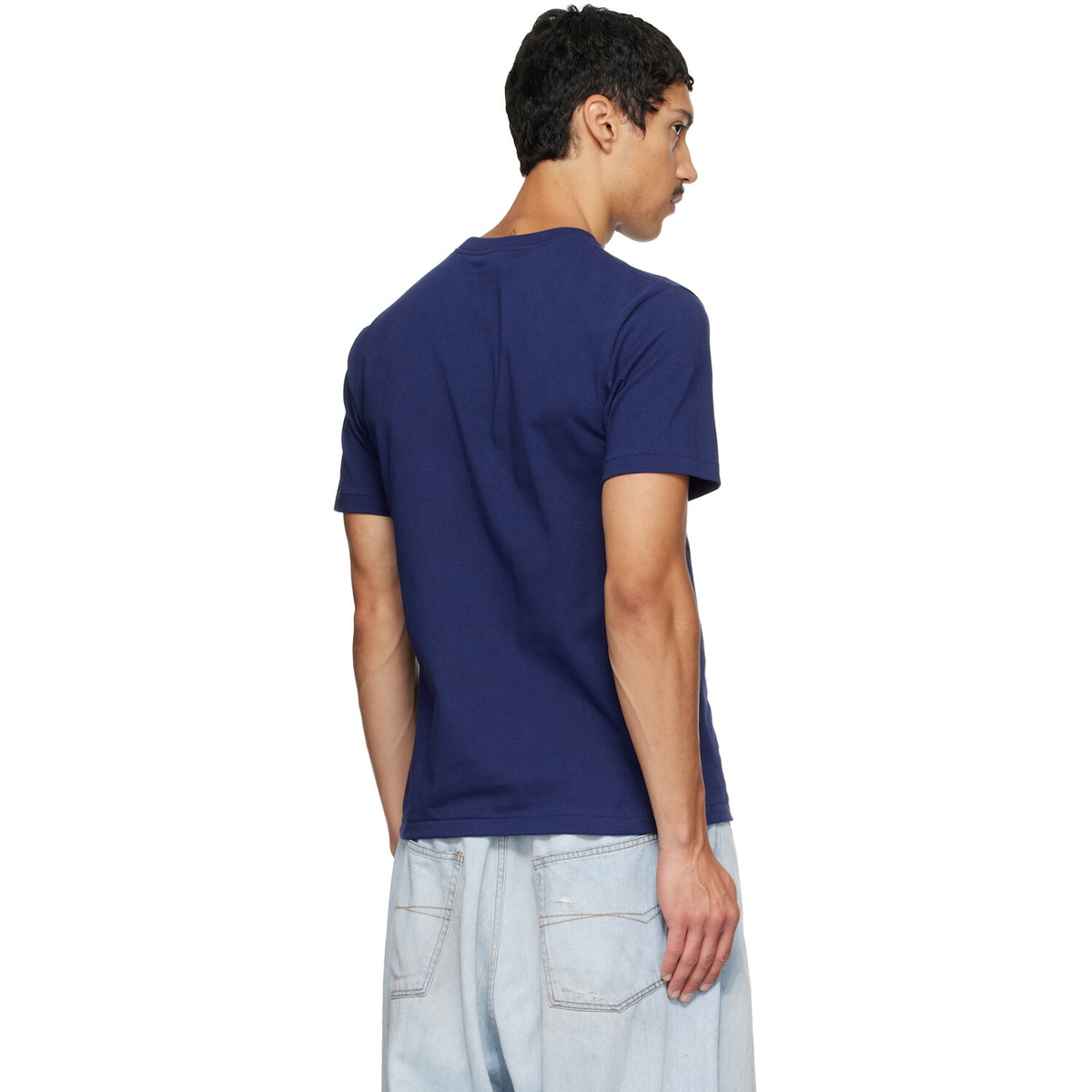 BAPE Navy College T-shirt