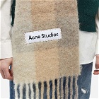 Acne Studios Men's Vally Check Scarf in White/Beige