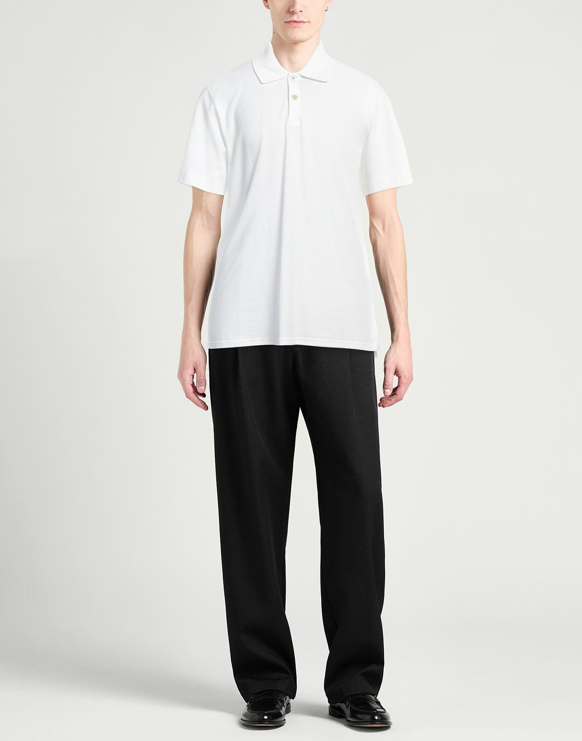 Lanvin Mens Polo shirt Ivory