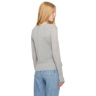TOTEME Gray Fine Knit Cardigan