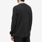 Beams Plus Men's Long Sleeve Thermal T-Shirt in Black